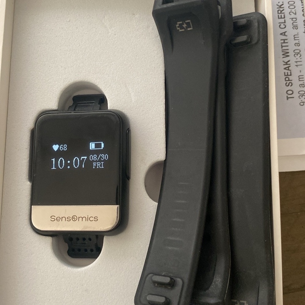 Sensomics falcon smart watch with ECG.
